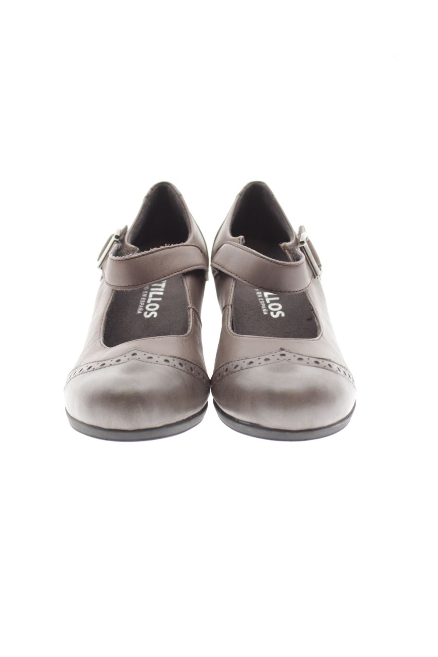 Plataformas de Pitillos de la talla 39, de color gris de