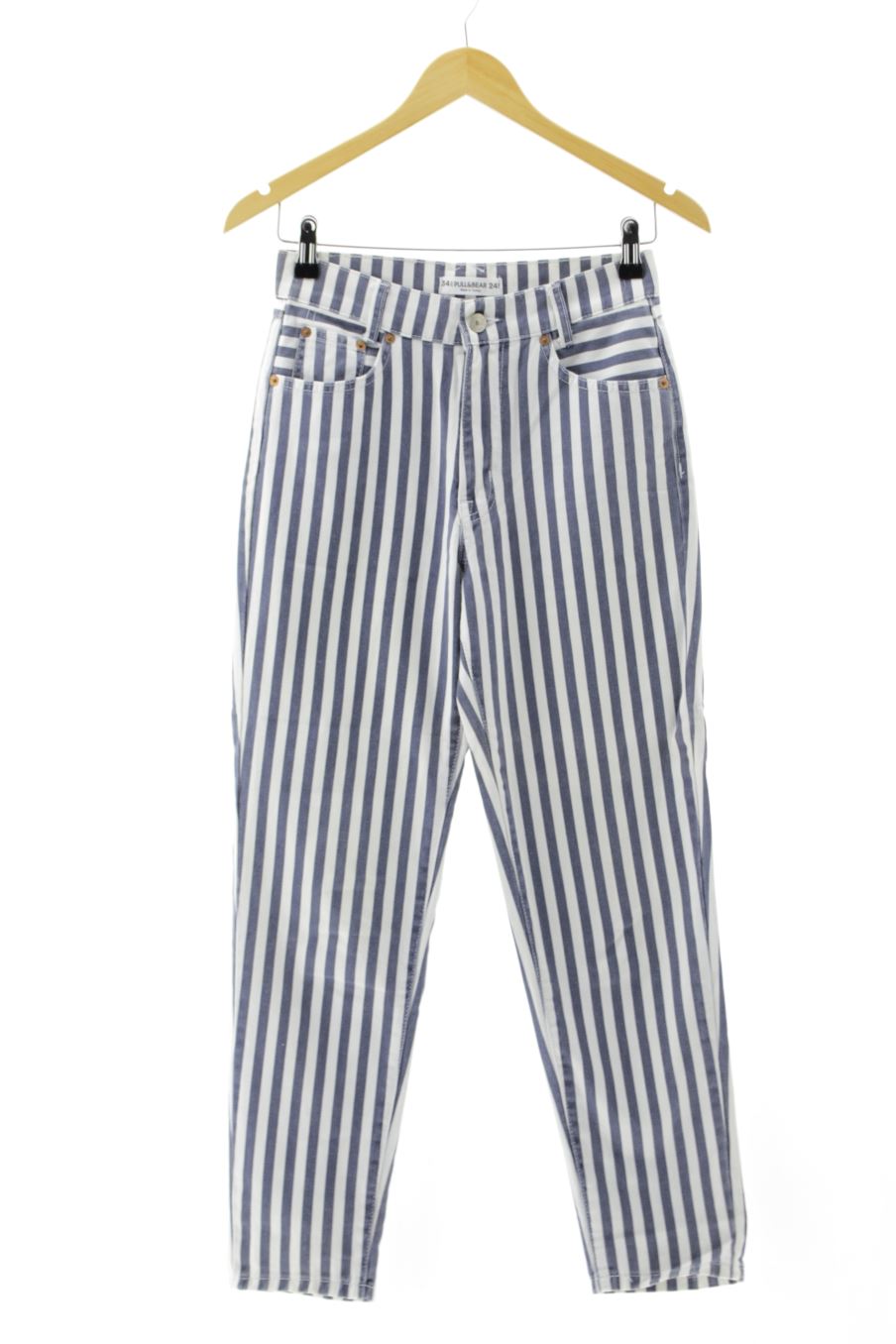 Jeans de Pull & Bear de la talla 34, de color righe
