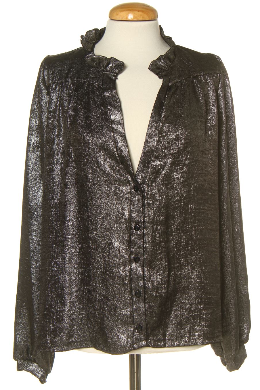 Blusa a maniche lunghe de Lola Liza de la talla 36, de color argentato