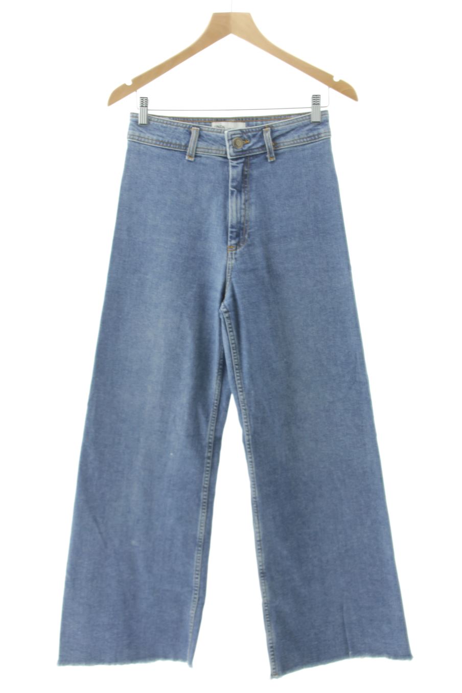 Jeans de Zara de la talla 38, de color blu