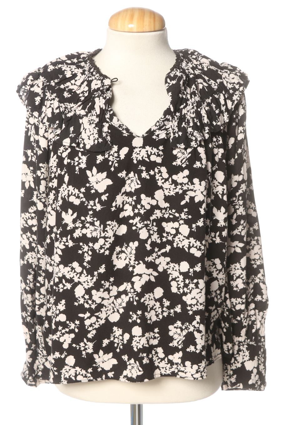 Blouse à manches longues Zara de la taille S, de couleur fleurs