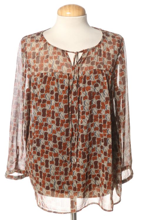 Blusa a maniche lunghe