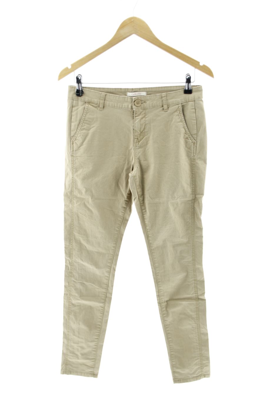 Pantalon Camaieu de la taille 36, de couleur beige