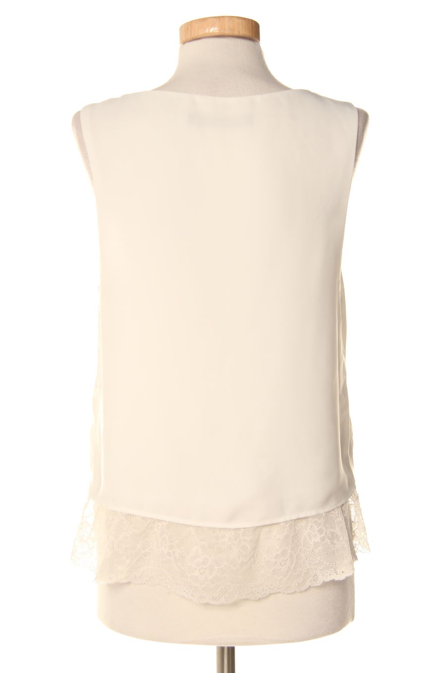 Blouse à manches courtes Zara de la taille S, de couleur blanc