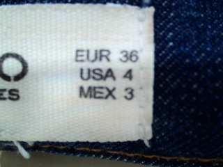Jeans Mango de la taille 36, de couleur bleu de denim