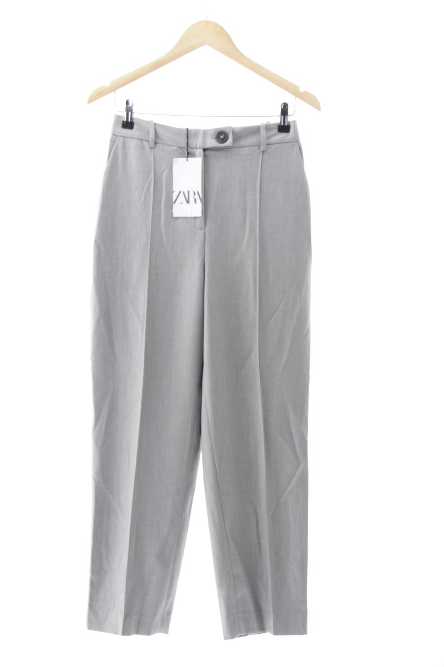 Pantalón de Zara de la talla S, de color gris