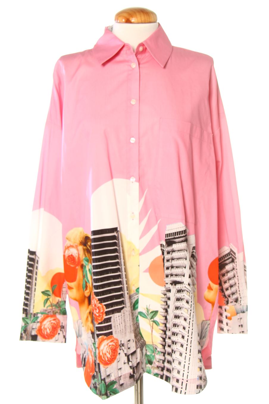 Camicia de Desigual de la talla M, de color rosa