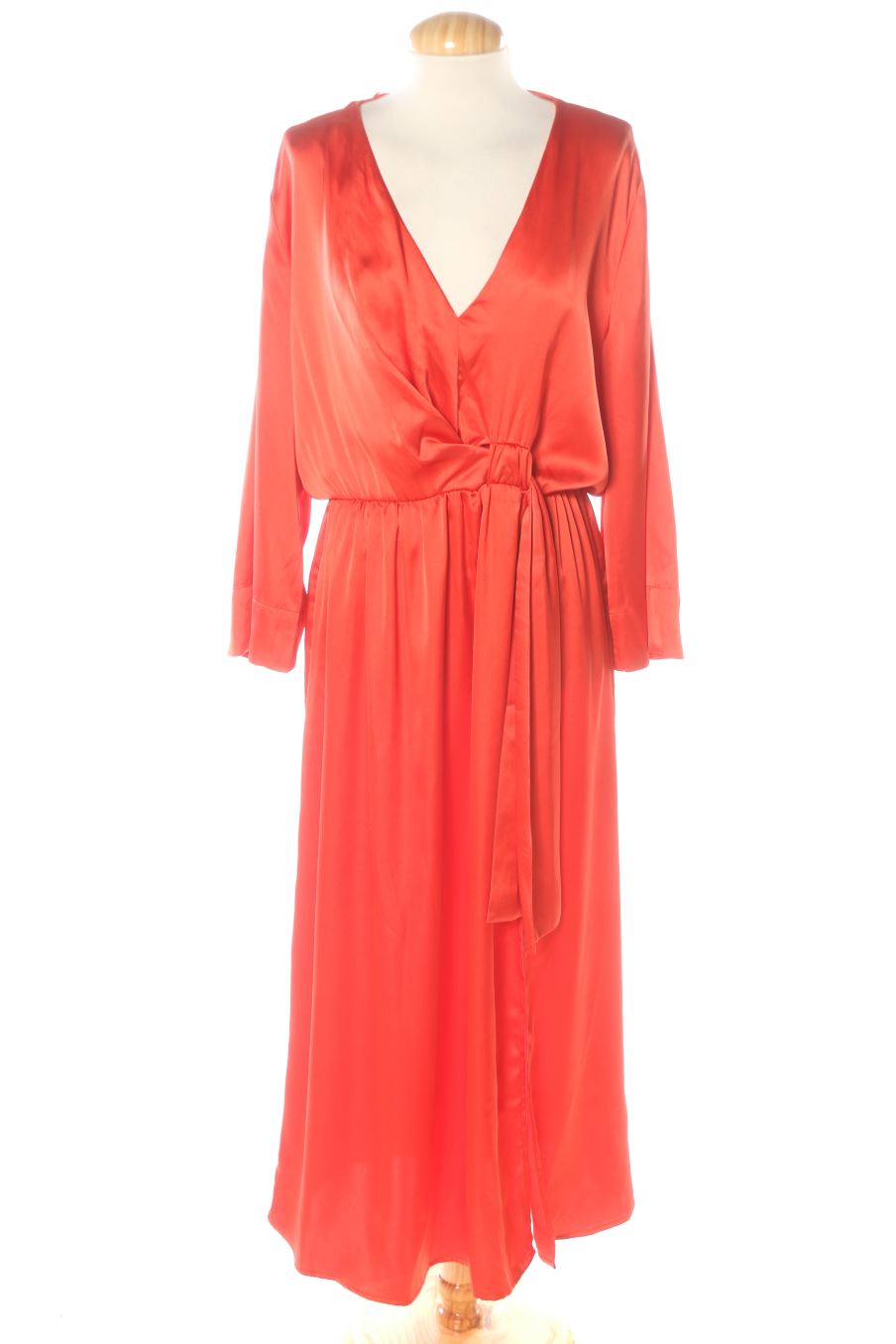 Robe casual Zara de la taille L, de couleur orange