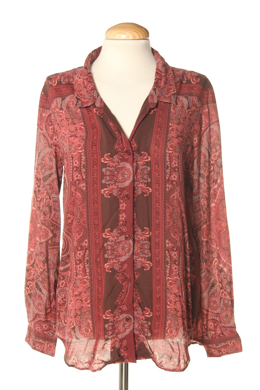 Camisa de The kooples de la talla M, de color burdeos