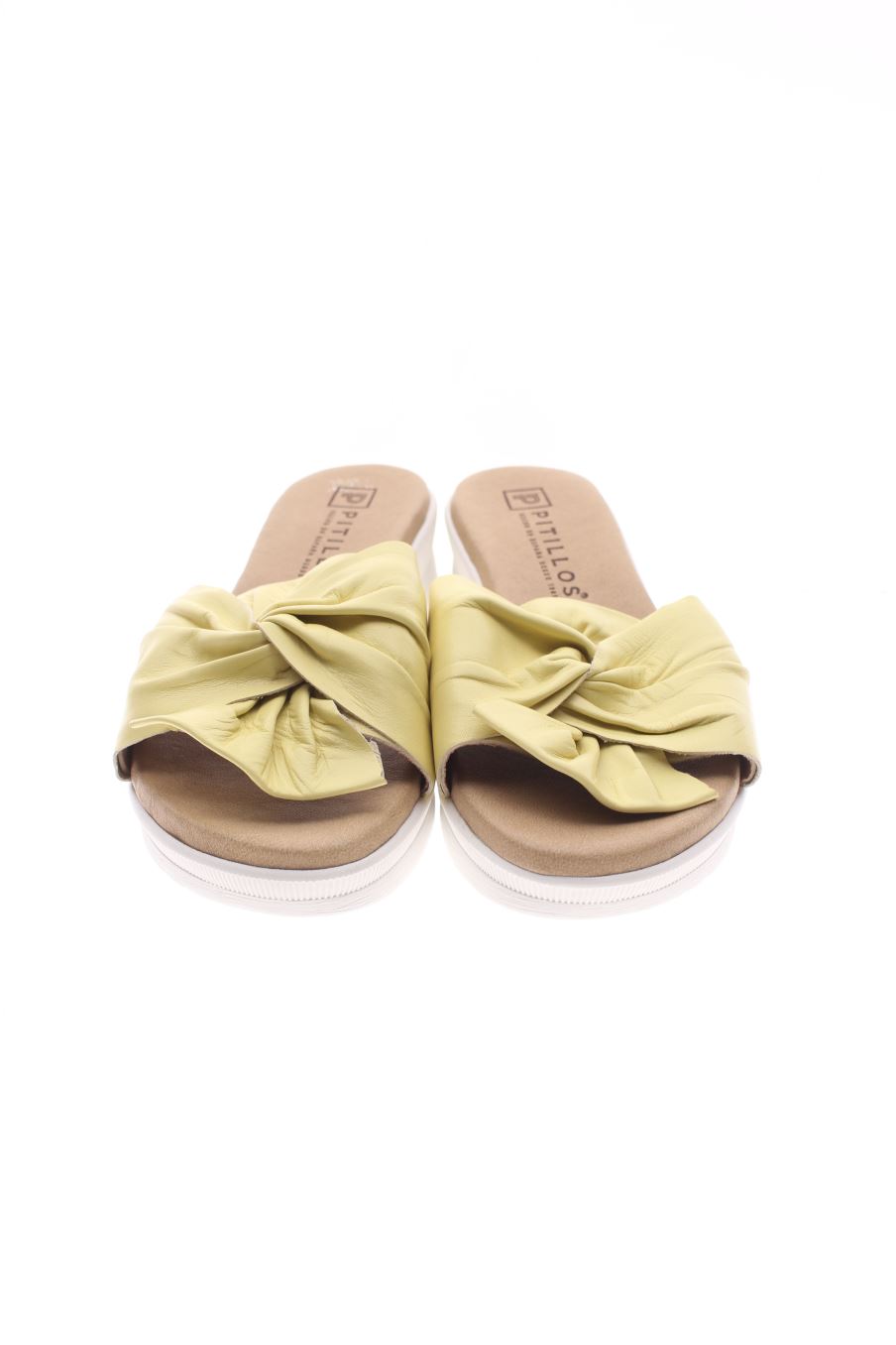 Plataformas de Pitillos de la talla 36, de color amarillo de