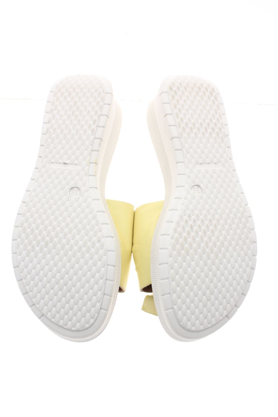 Plataformas de Pitillos de la talla 36, de color amarillo de