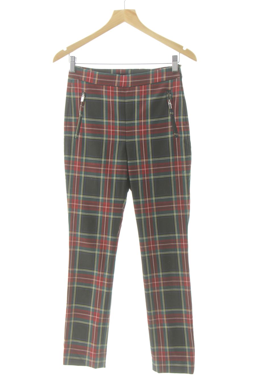 Casual Hose von Zara Größe XS, Farbe Kariert, für