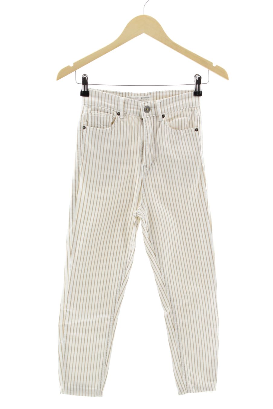 Jeans Stradivarius de la taille 34, de couleur rayures de denim