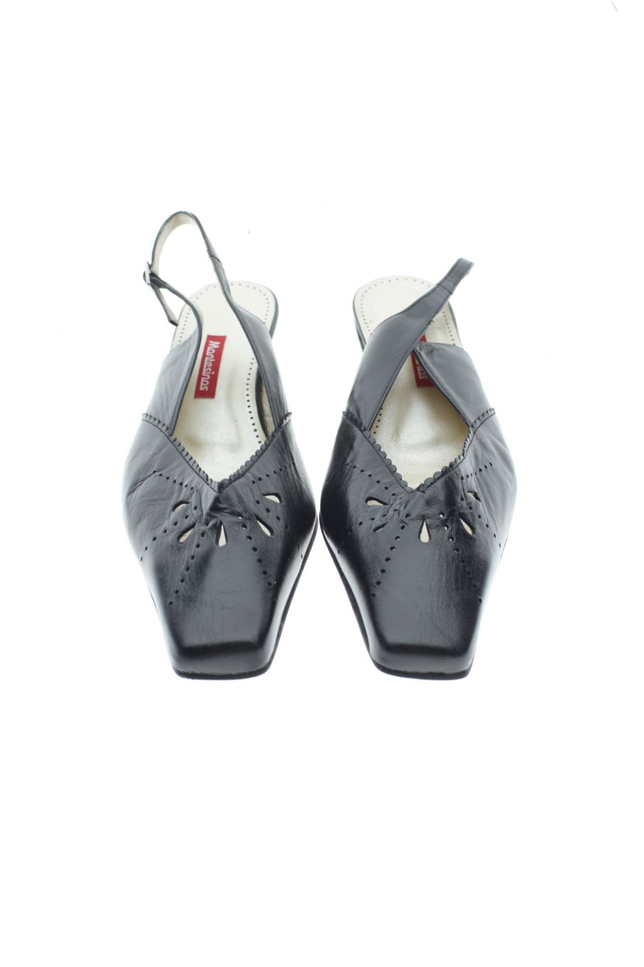 Sandalias tacon de montesinos de la talla 42, de color negro de