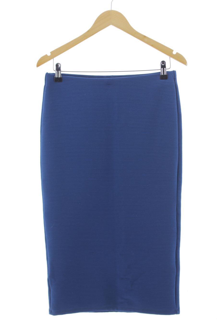 Falda de Promod de la talla 38, de color azul