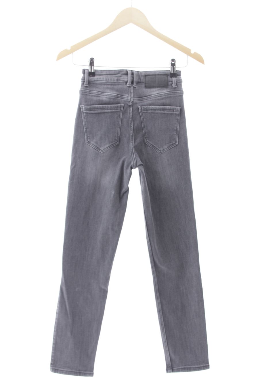 Jeans Pieces de la taille XS, de couleur gris de denim