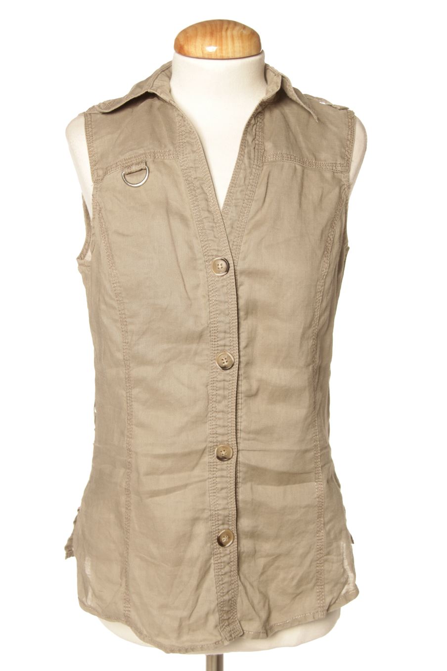 Ärmelloses Hemd von Zara Größe S, Farbe Grau, für