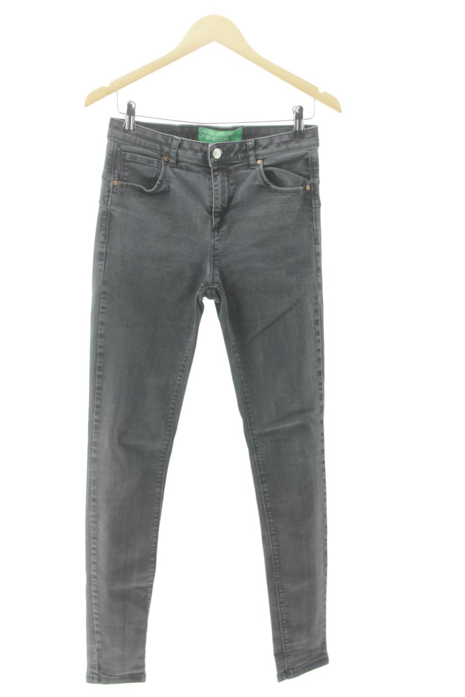 Jeans Benetton de la taille 36, de couleur gris de denim