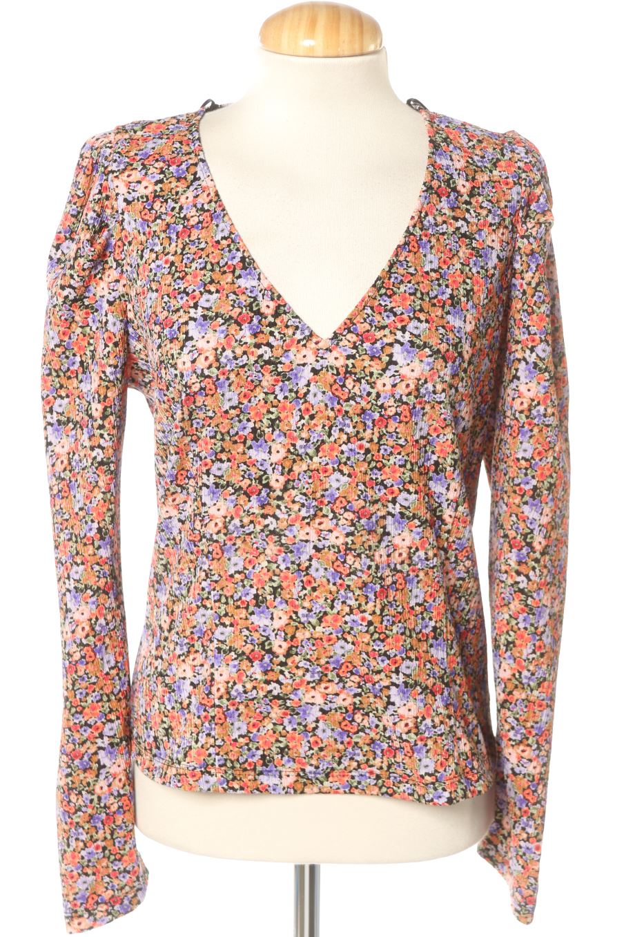 Blouse à manches longues Naf Naf de la taille M, de couleur fleurs