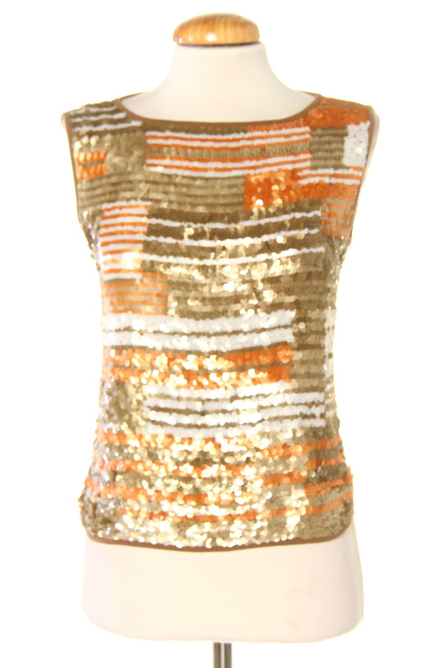 Top Donna de la taille S, de couleur imprimés de soie