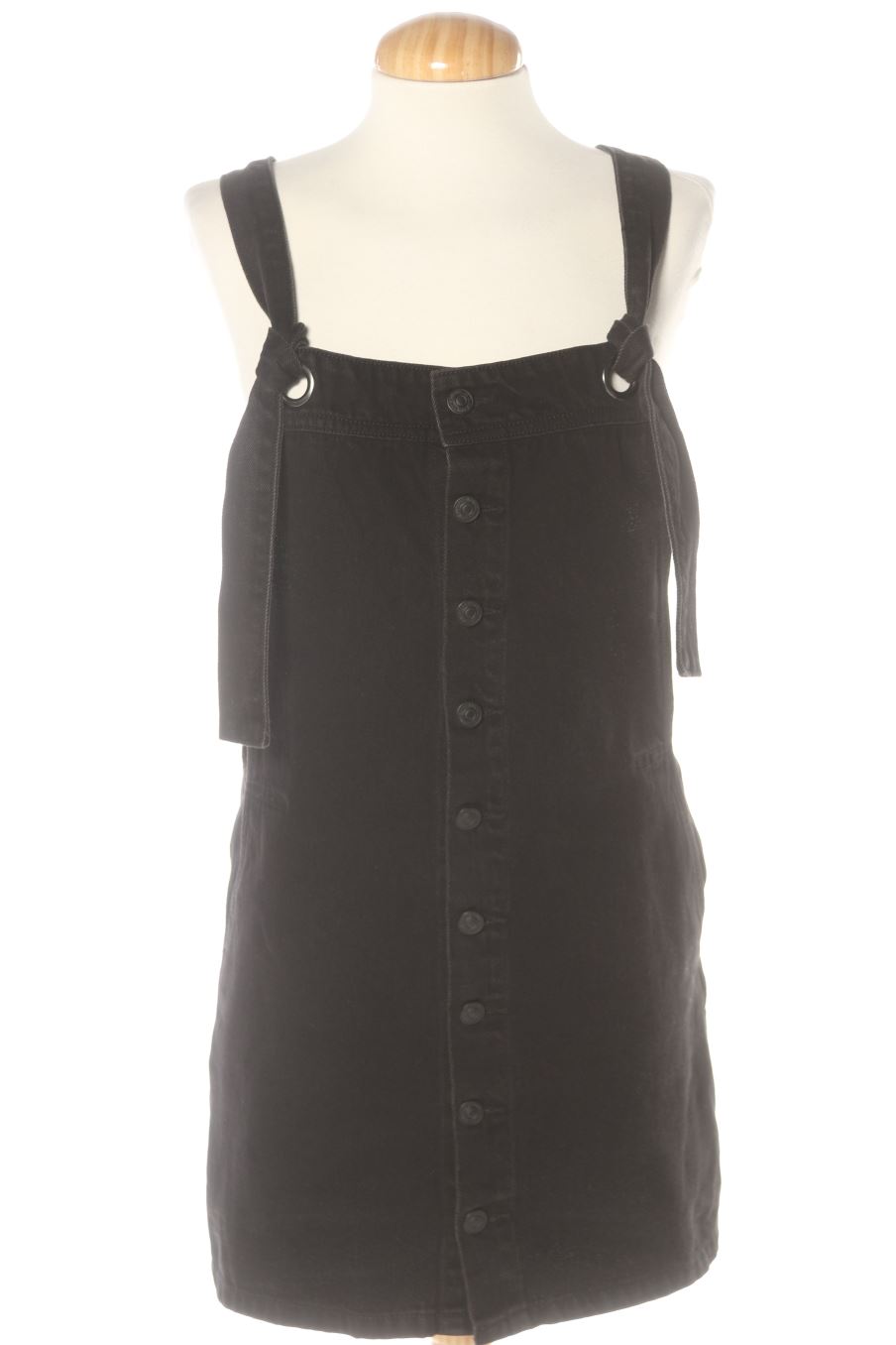 Vestido casual de Mango de la talla XS, de color negro de ropa vaquera