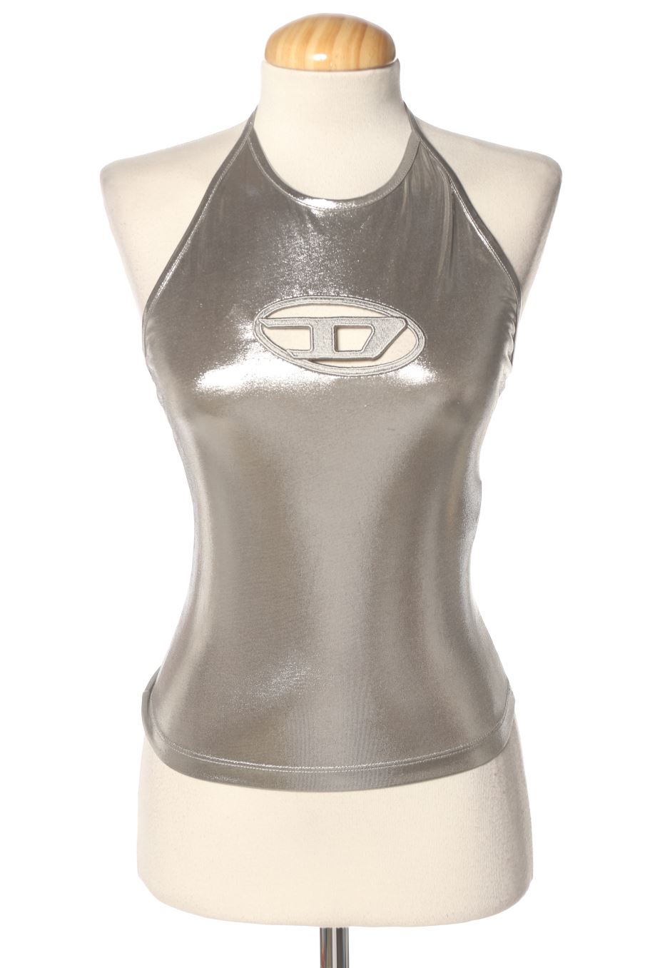 Top Diesel de la taille S, de couleur argenté