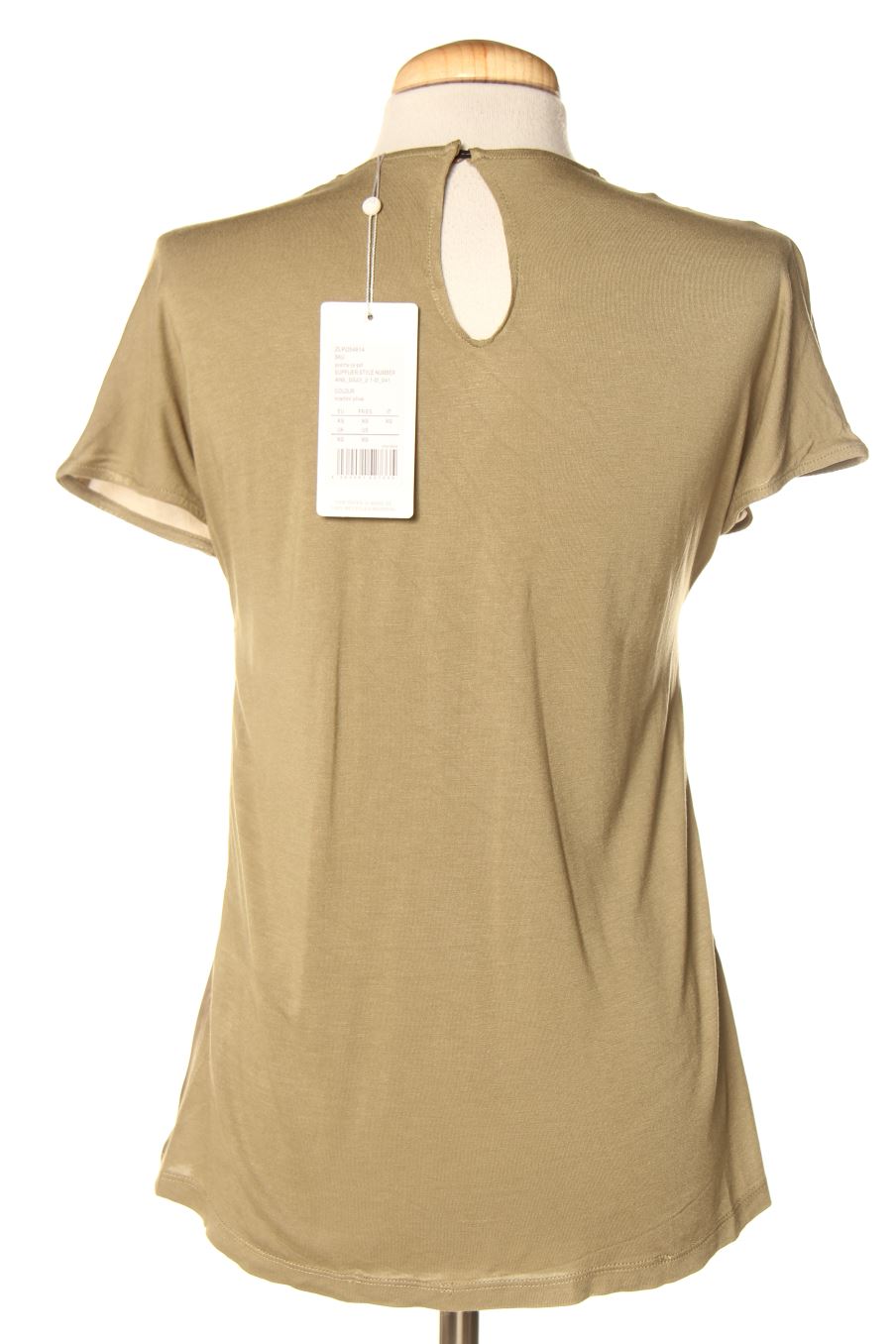 Kurzärmelige Bluse von ANNA FIELD Größe XS, Farbe Grün, für