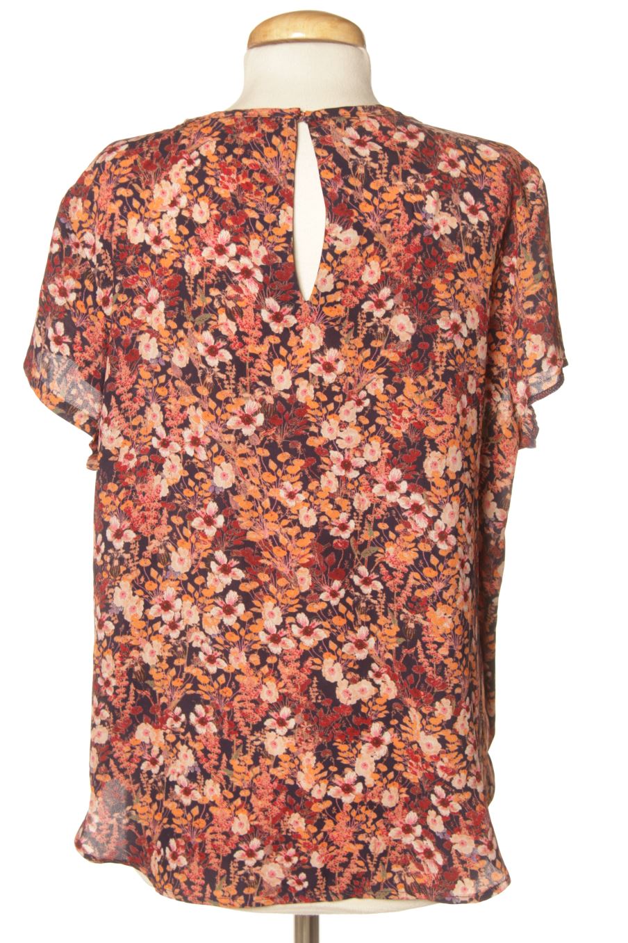 Blusa de manga corta de H&M de la talla 42, de color flores