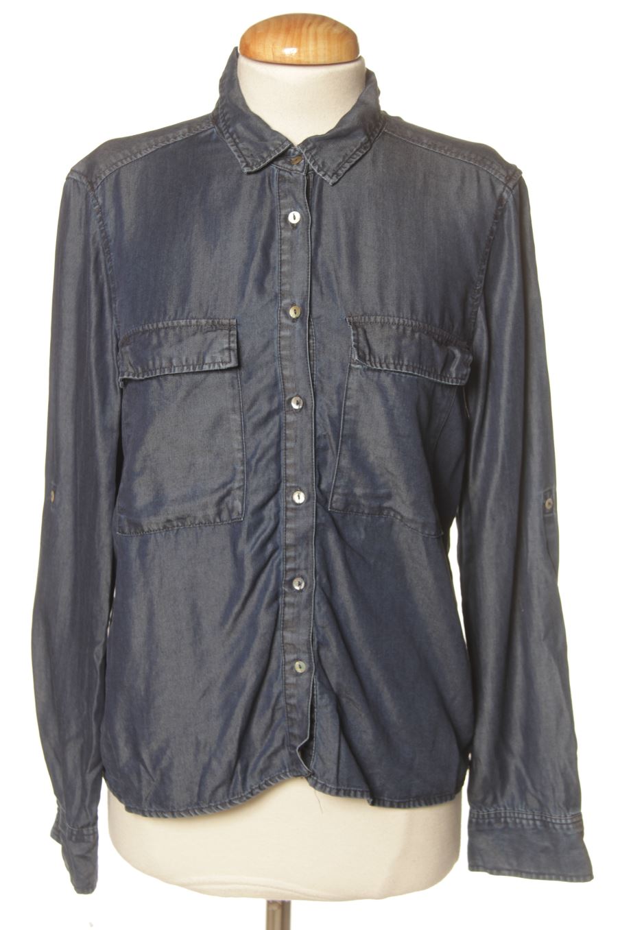 Chemise Zara de la taille S, de couleur bleu marine