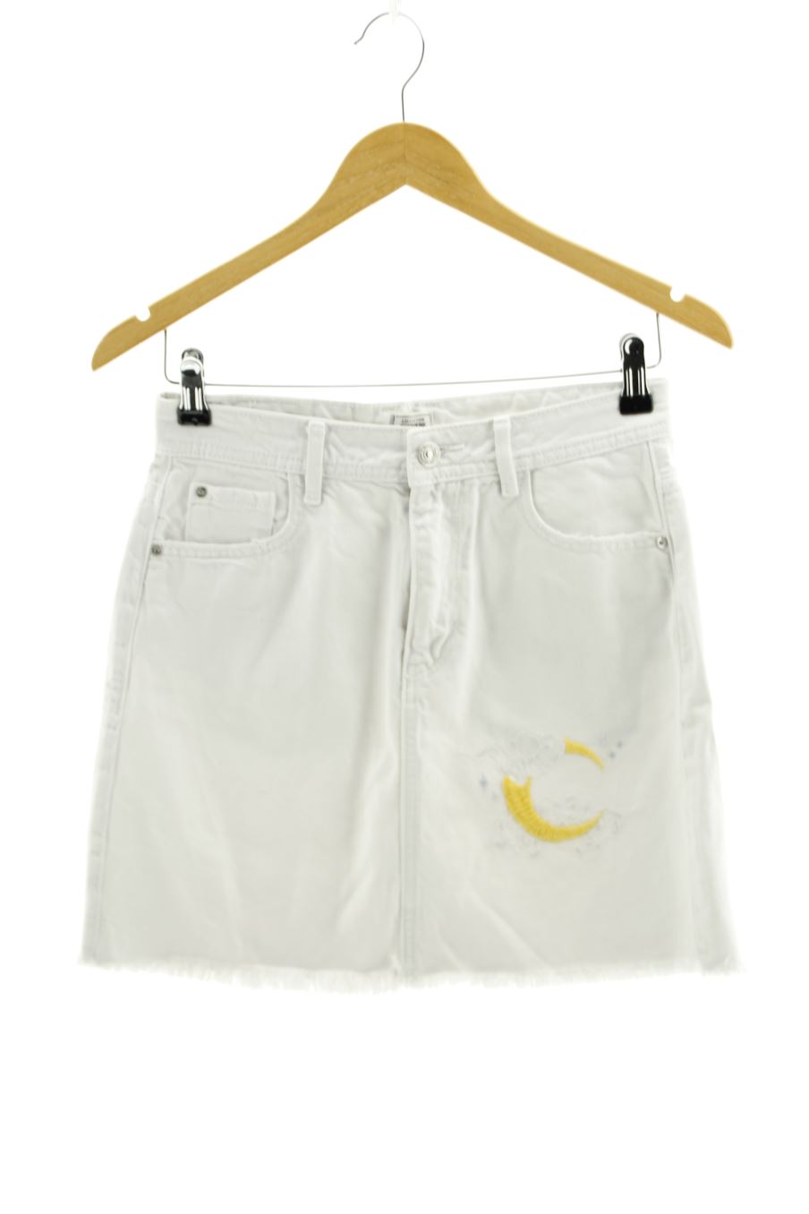 Jupe Pimkie de la taille 36, de couleur blanc de denim