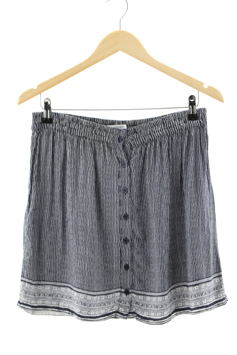 Falda de Pull & Bear de la talla M, de color rayas