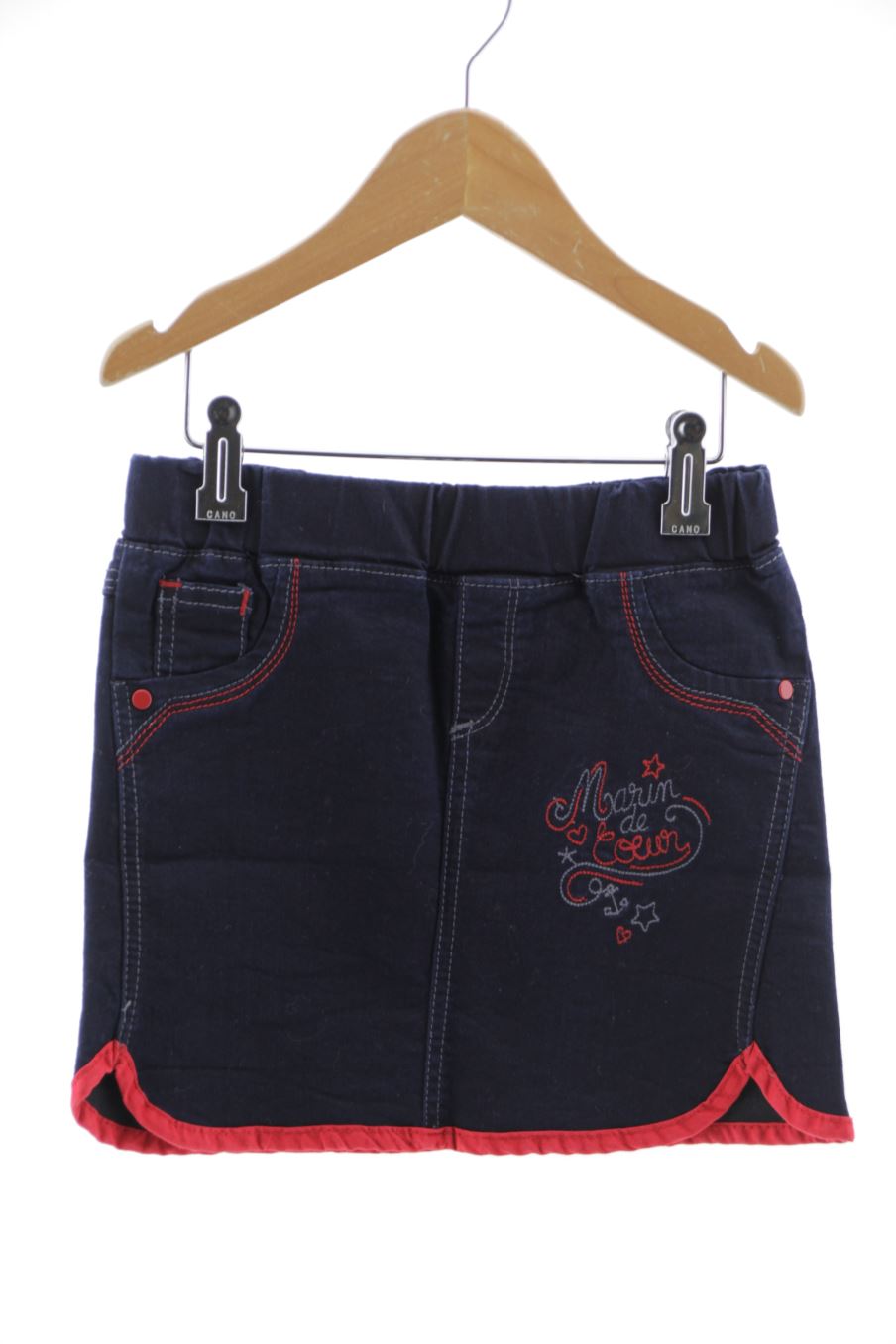 Jupe Terre de Marins de la taille 5 ans de denim de seconde main