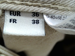Jeans C&A de la taille 38, de couleur beige de denim