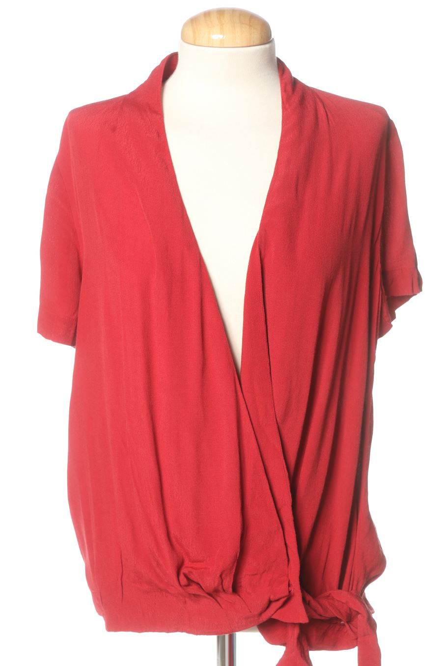 Blusa a maniche corte de Comptoir des Cotonniers de la talla L, de color bordeaux