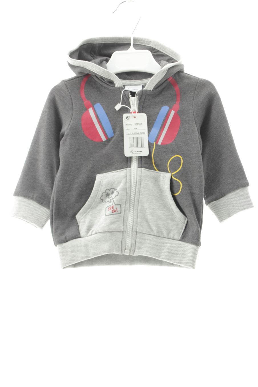 Sudadera de Yatsi de la talla 9 meses con etiqueta