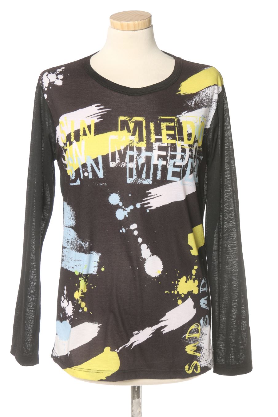 Camiseta manga larga de Sin Miedo de la talla S, de color estampado