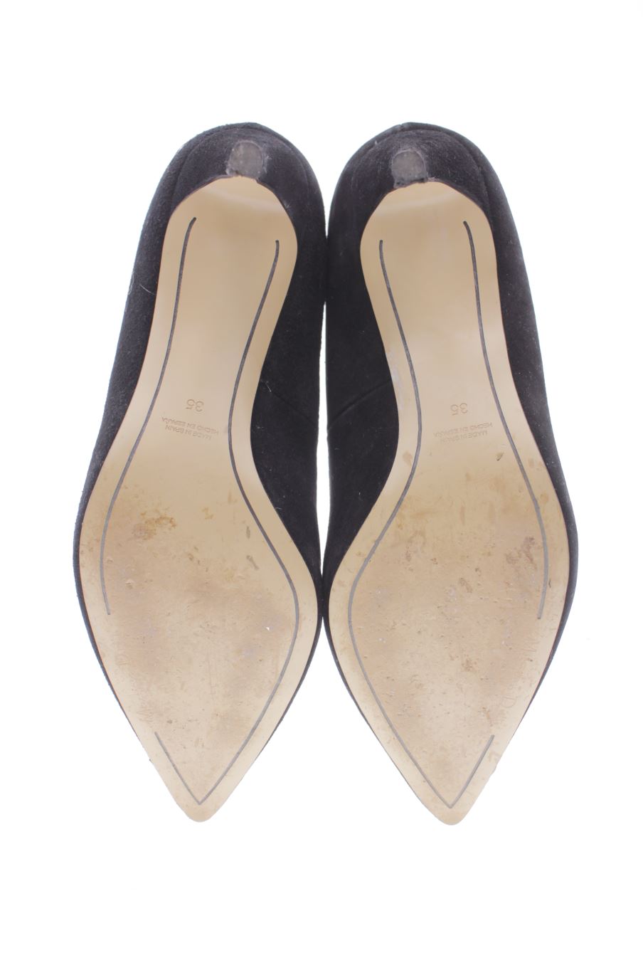 Zapatos de tacon de Massimo Dutti de la talla 35, de color negro de