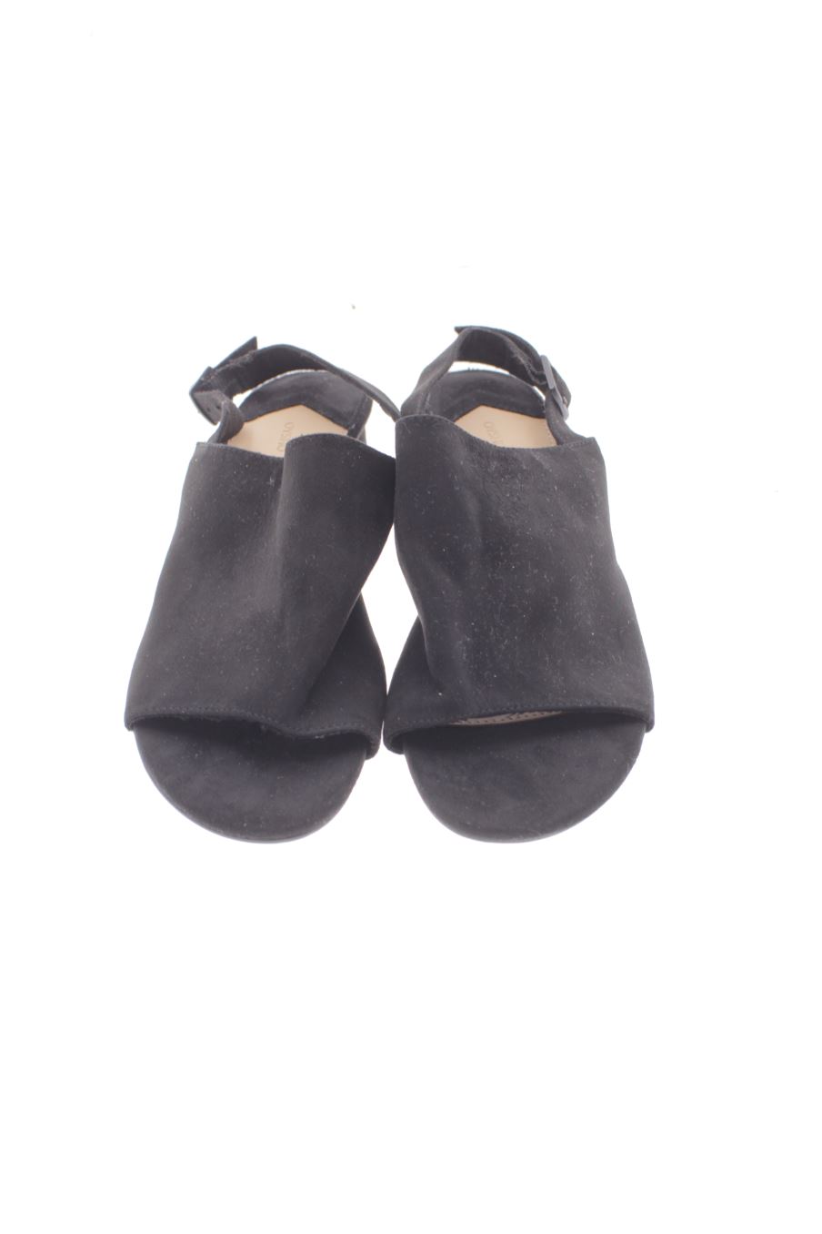 Sandalias tacon de Oysho de la talla 36, de color negro de
