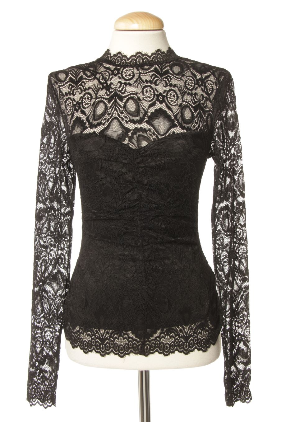 Blusa de manga larga de Guess de la talla S, de color negro
