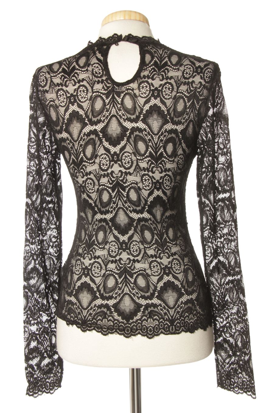 Blusa de manga larga de Guess de la talla S, de color negro