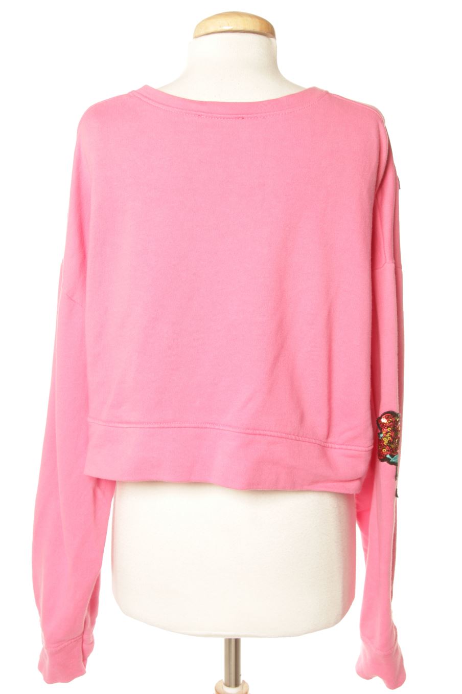 Sudadera de Zara de la talla M, de color rosa