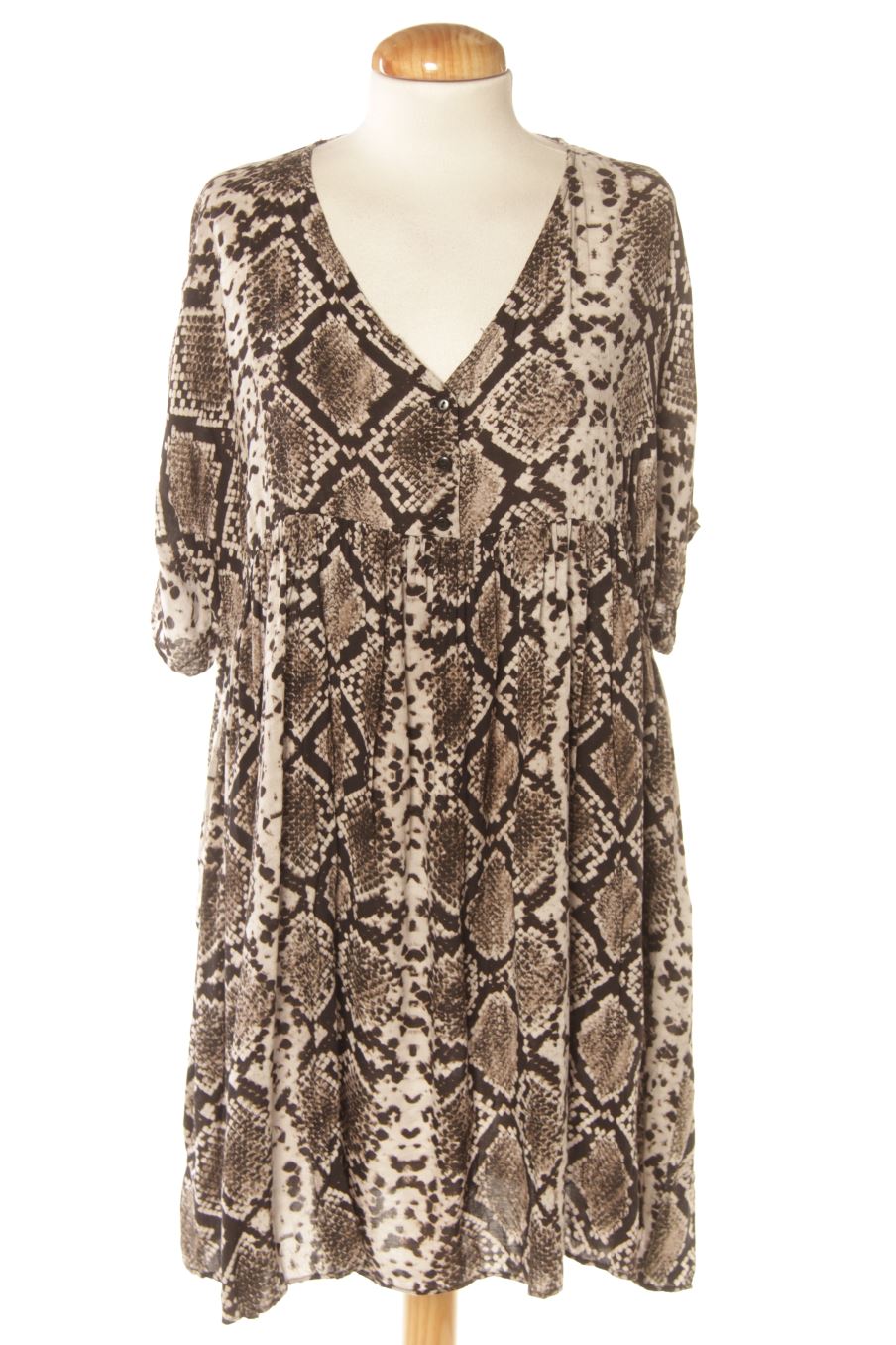 Robe casual Zara de la taille L, de couleur animal print