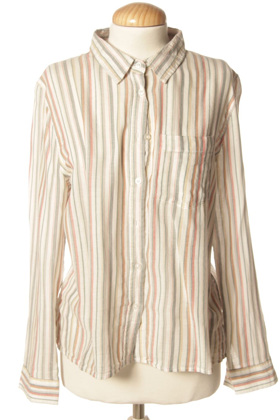 Langärmelige Bluse von Green coast Größe S, Farbe Gestreift, für