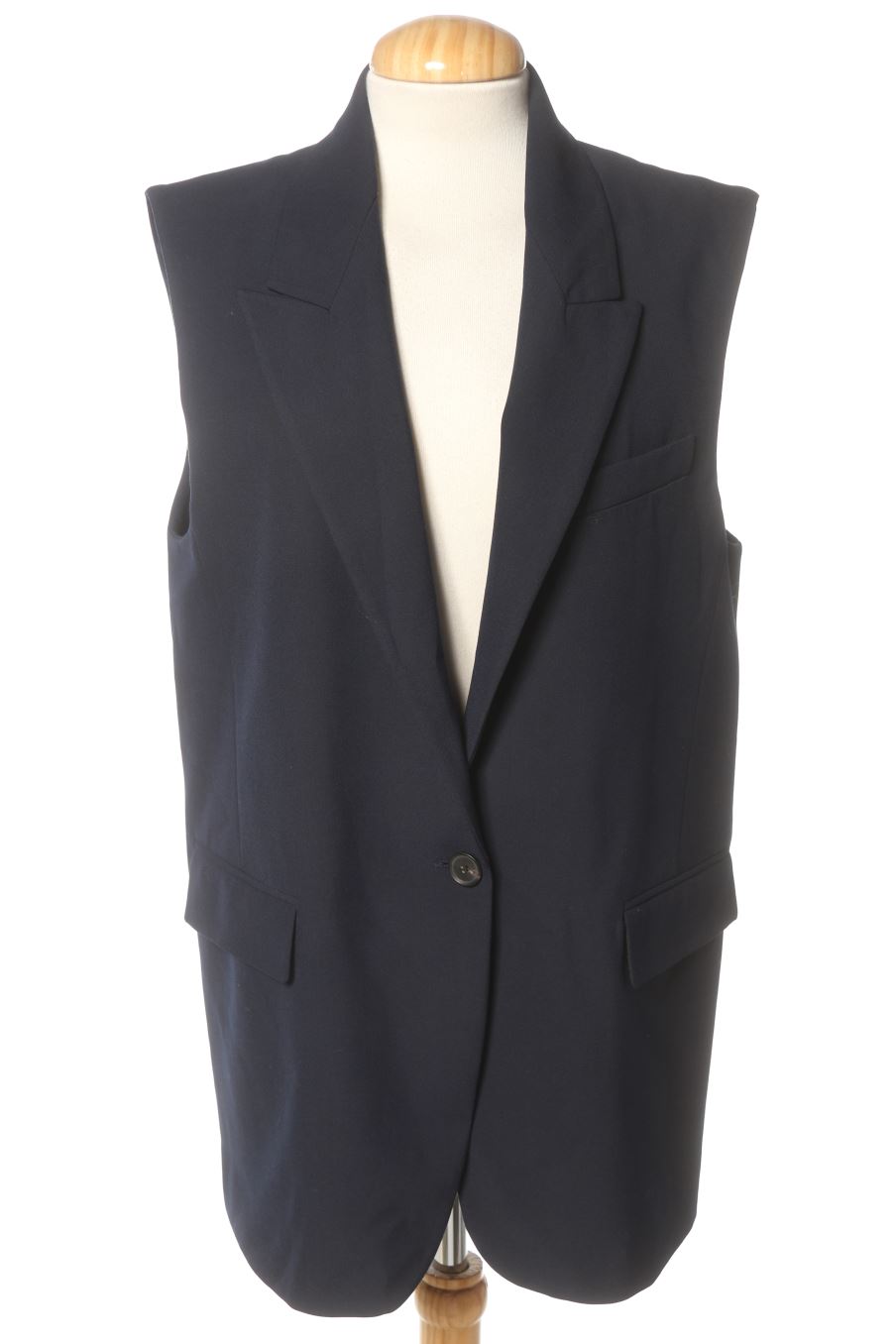Blazer Zara de la taille M, de couleur bleu marine