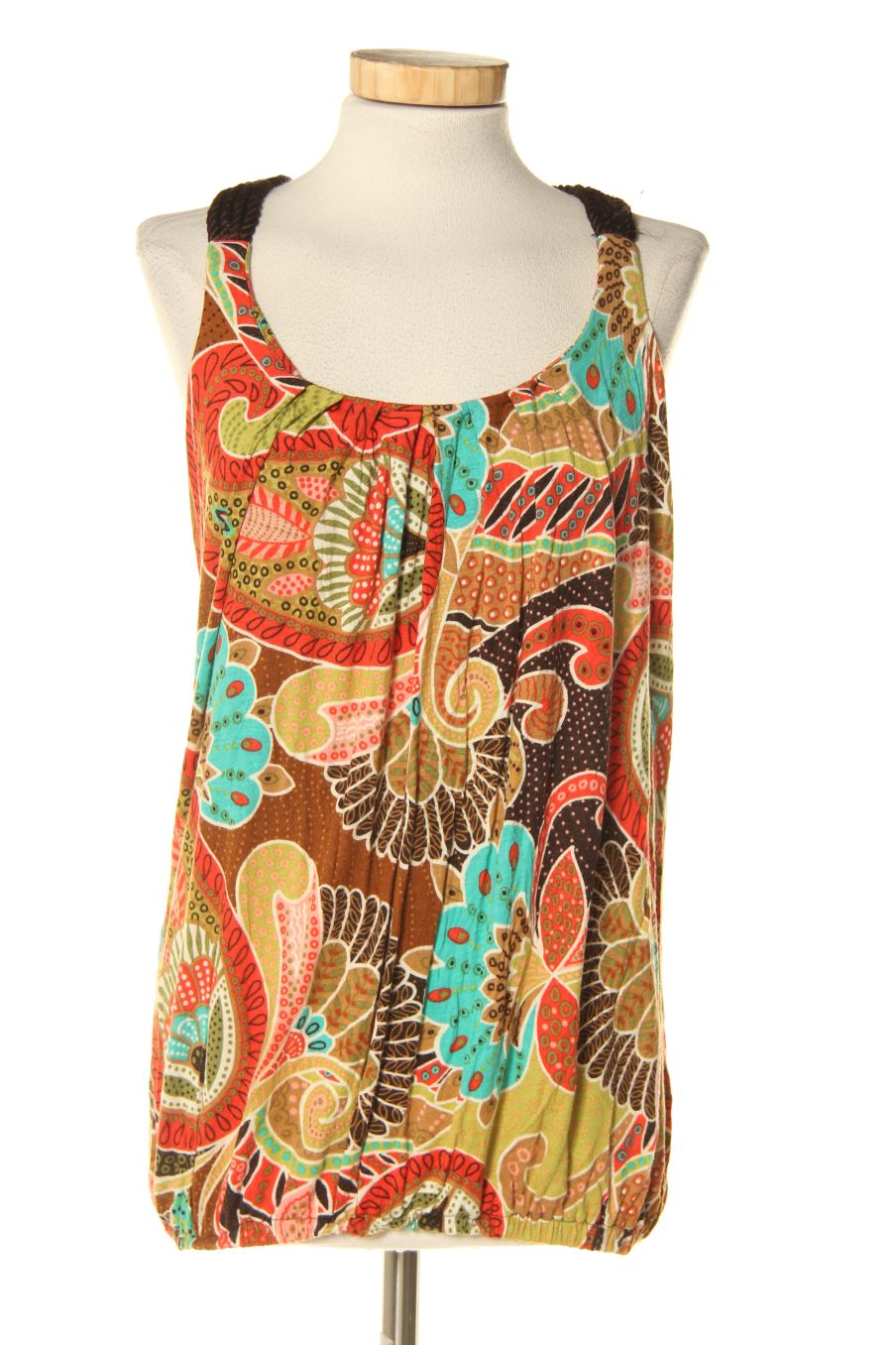 Top de xxi de la talla S, de color estampado