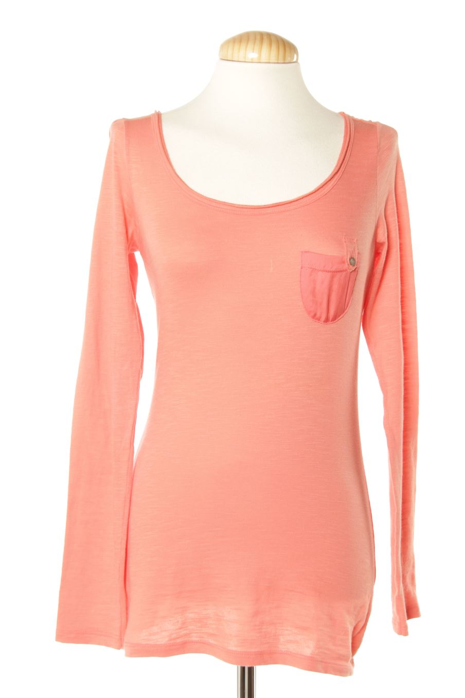 Maglietta a maniche lunghe de Benetton de la talla XS, de color rosa