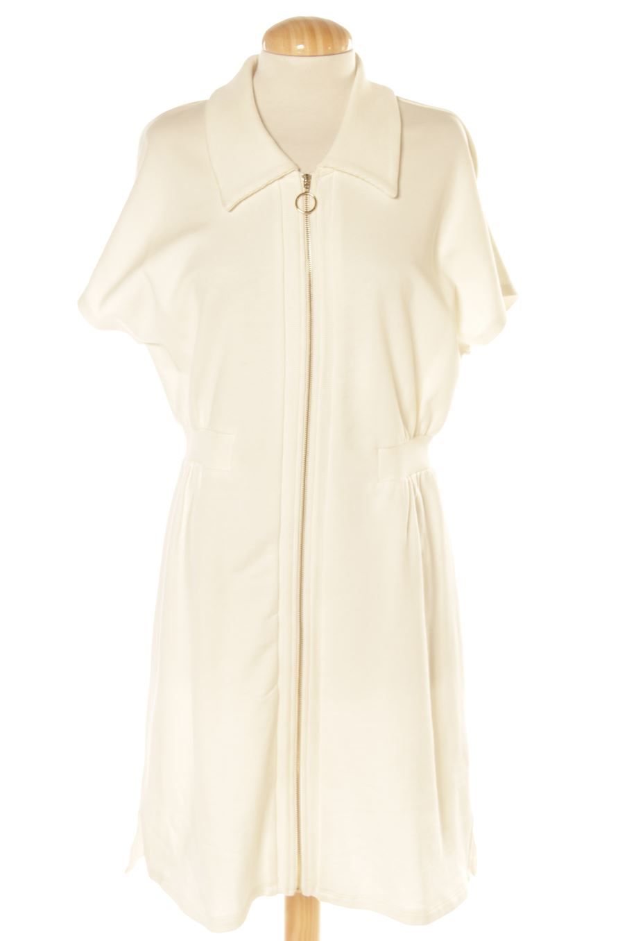 Vestito casual de Naf Naf de la talla M, de color beige