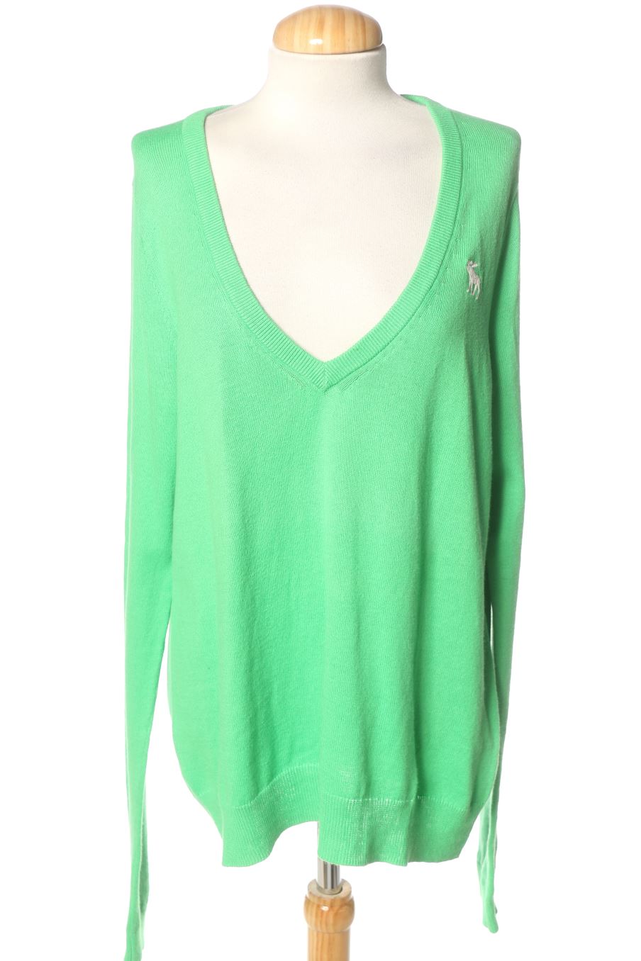 Pull Abercrombie & Fitch de la taille L, de couleur vert