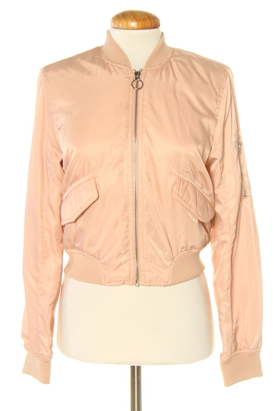 Giubbotto de Pull & Bear de la talla XS, de color rosa