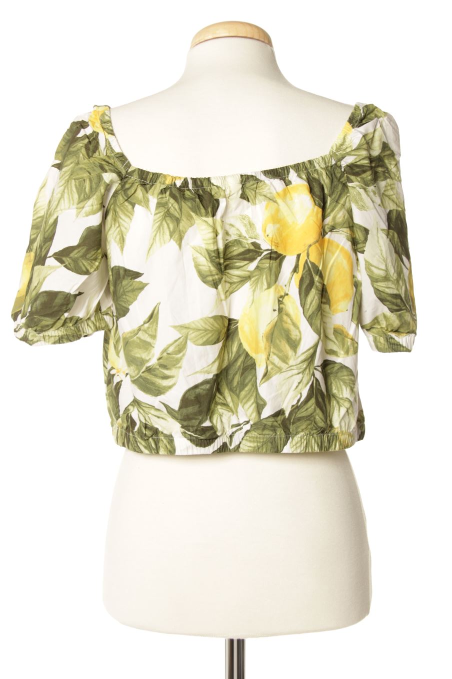 Blouse à manches courtes H&M de la taille M, de couleur vert